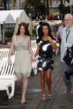 Julia Volkova & Elena Katina of t.A.T.u. posing to promote new film You And I during the Cannes Film Festival