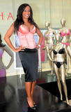 Mel B with big cleavage in pink corset at Ultimo Underwear Launch in Glasgow