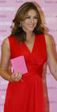 Elizabeth Hurley @ Estee Lauder counter in Selfridges to mark breast cancer
