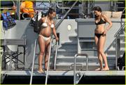 Alicia Keys Pregnant Bikini Candids St Jean Cap Ferrat France 8 10