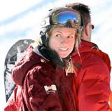  Heidi Klum goes snowboarding