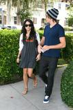 Vanessa Hudges and boyfriend Zac Efron leaving Chez Nous In Studio City, California